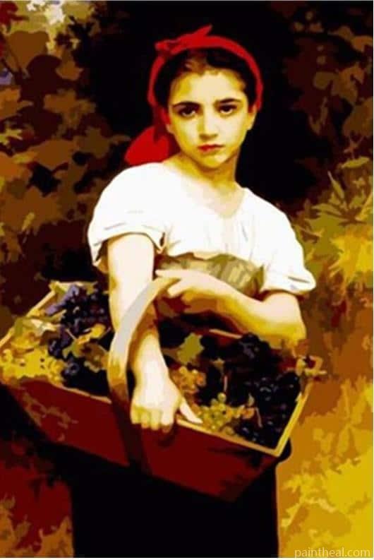 The Grape Picker Painting By Numbers Kits