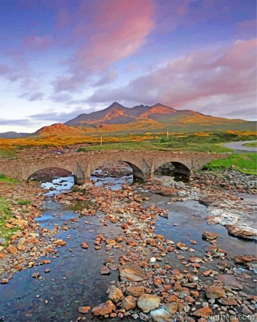 Stream Bed Scotland Painting By Numbers Kits