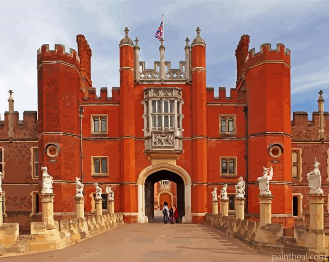 Aesthetic Hampton Court Palace England Painting By Numbers Kits