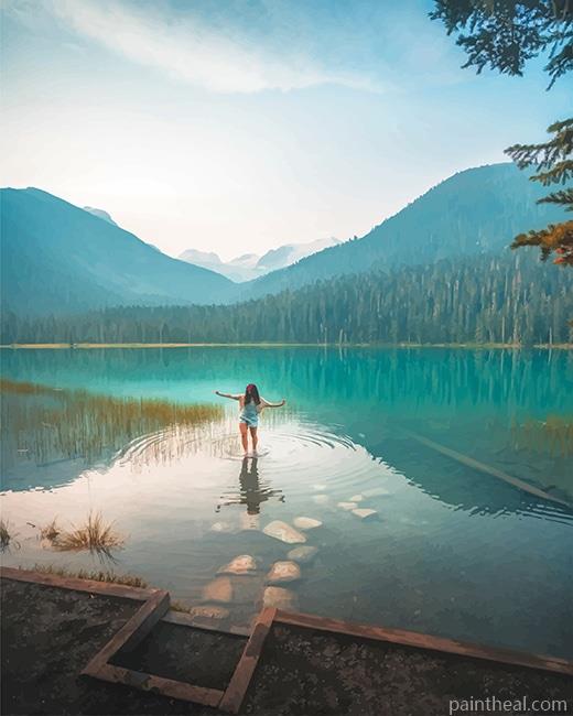 Canada Joffre Lake Painting By Numbers Kits