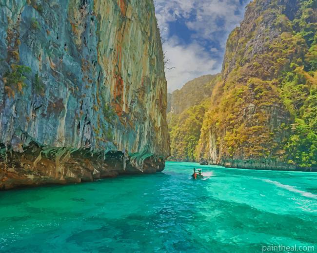 Pipi Islands Phuket Thailand Painting By Numbers Kits