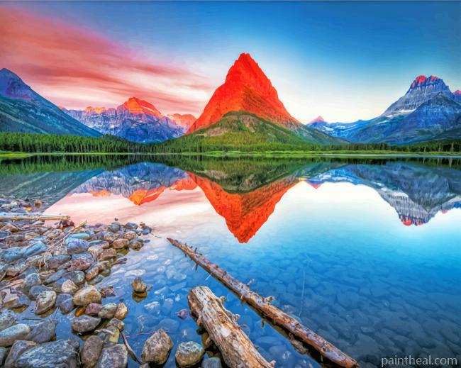 Glacier National Park Painting By Numbers Kits