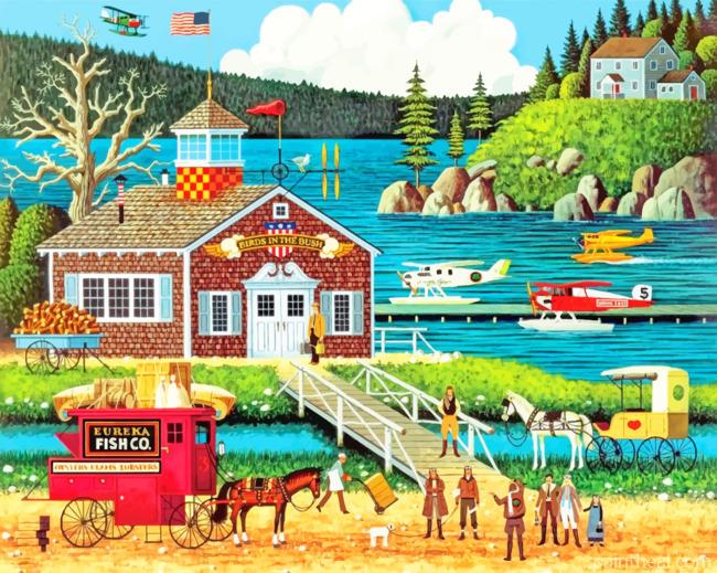 Charles Wysocki Art Painting By Numbers Kits