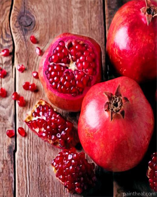 Aesthetic Pomegranate Painting By Numbers Kits