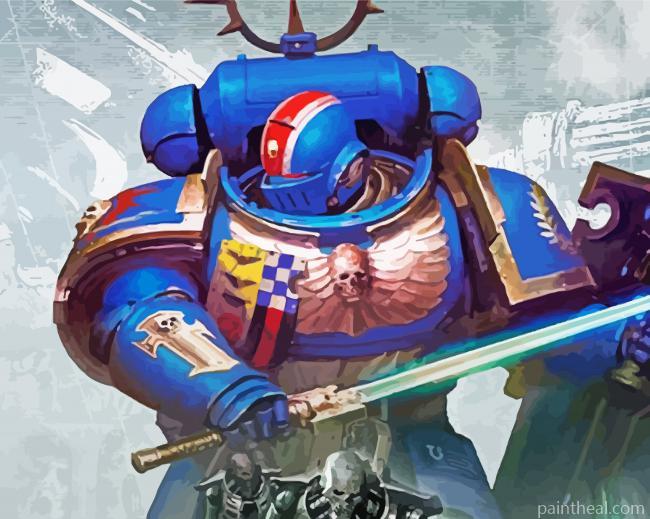 Warhammer 40k Game Illustration Painting By Numbers Kits