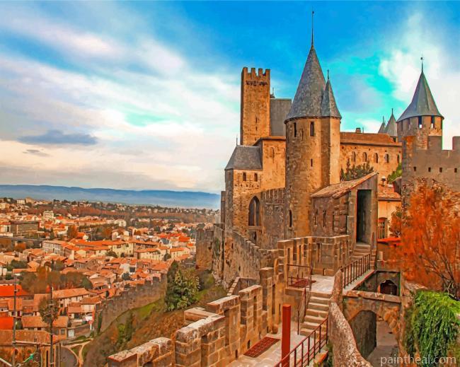 Aesthetic Carcassonne Painting By Numbers Kits