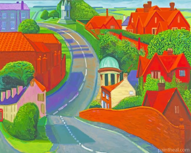 David Hockney Landscape Painting By Numbers Kits