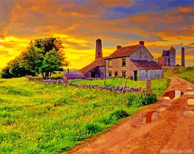 Old Farm Painting By Numbers Kits
