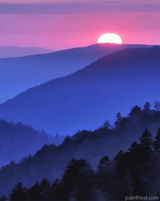 Sunset Landscape Painting By Numbers Kits