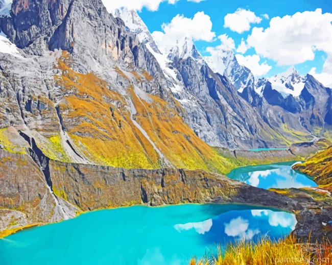 Cordillera Bllanca Peru Painting By Numbers Kits