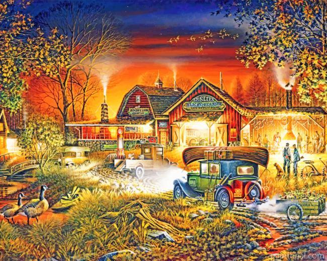 Morning Warm Up Terry Redlin Painting By Numbers Kits