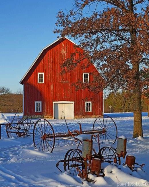 Aesthetic Barn Painting By Numbers Kits