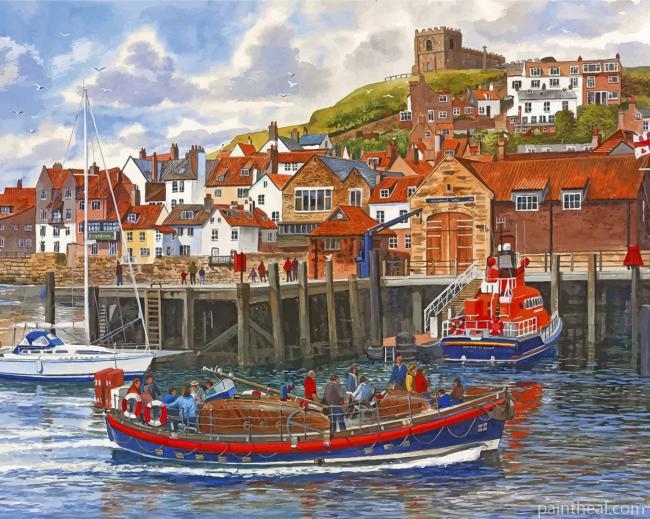 The Port Of Whitby Painting By Numbers Kits