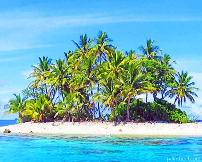 Paradise Lost Island Painting By Numbers Kits