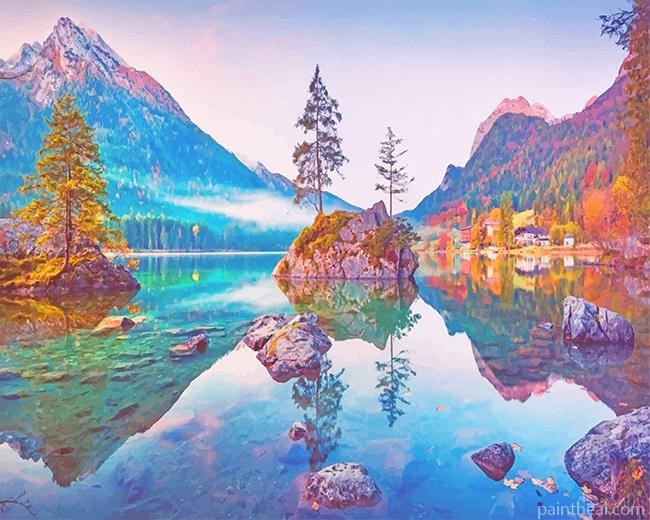 Hintersee Lake Germany Painting By Numbers Kits