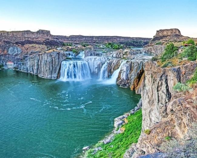 Shoshone Falls Park Painting By Numbers Kits