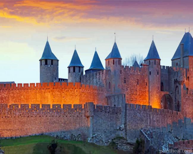 Carcassonne France Painting By Numbers Kits