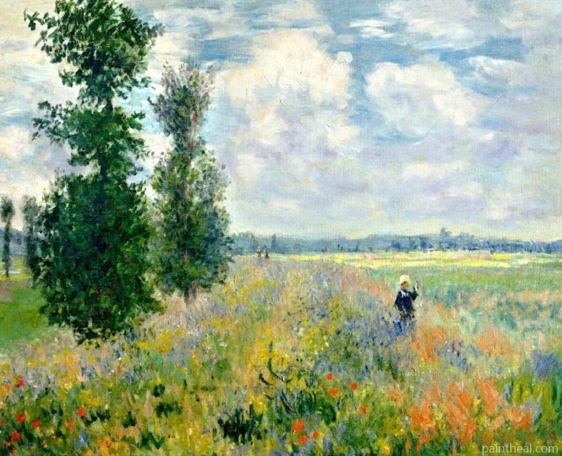 Poppy Fields Near Argenteuil Painting By Numbers Kits