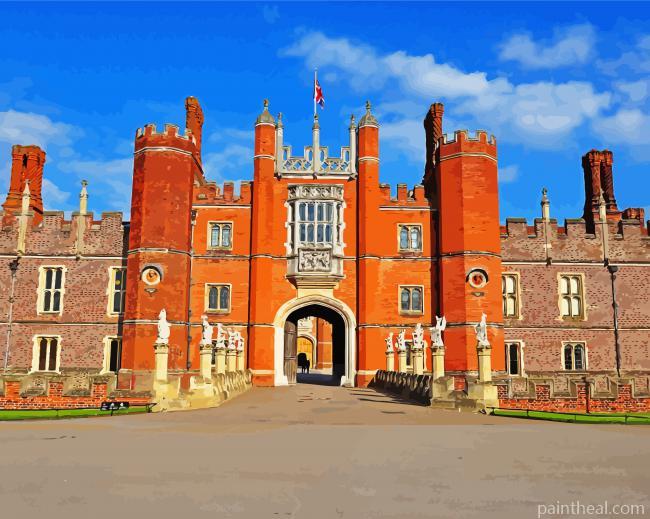 Hampton Court Palace England Painting By Numbers Kits