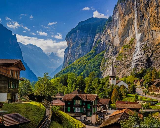 Switzerland Alps Painting By Numbers Kits