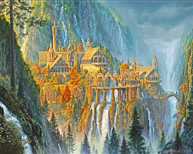 Rivendell Lord The Rings Painting By Numbers Kits