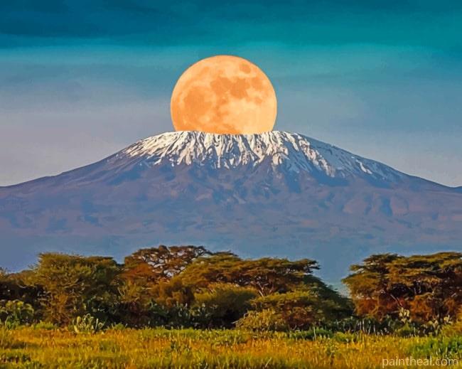 kilimanjaro Mountain Painting By Numbers Kits