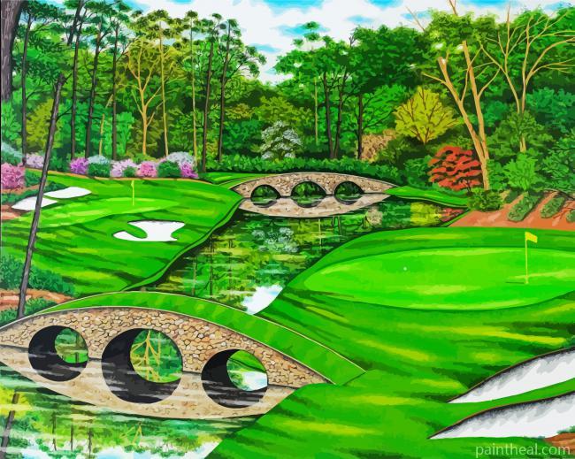 Amen Corner Golf Painting By Numbers Kits