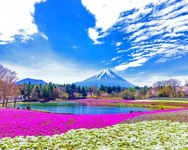 Mount Fuji Japan Painting By Numbers Kits