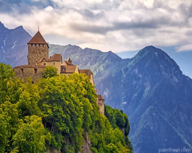 Liechtenstein Landscape Painting By Numbers Kits
