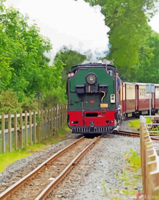 Blaenau Station Ffestiniog Railway Painting By Numbers Kits