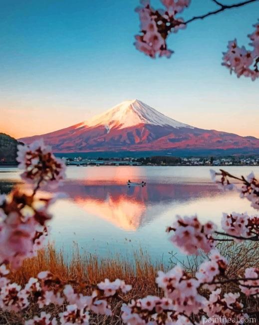 Kawaguchiko Tenjozan Park Japan Painting By Numbers Kits