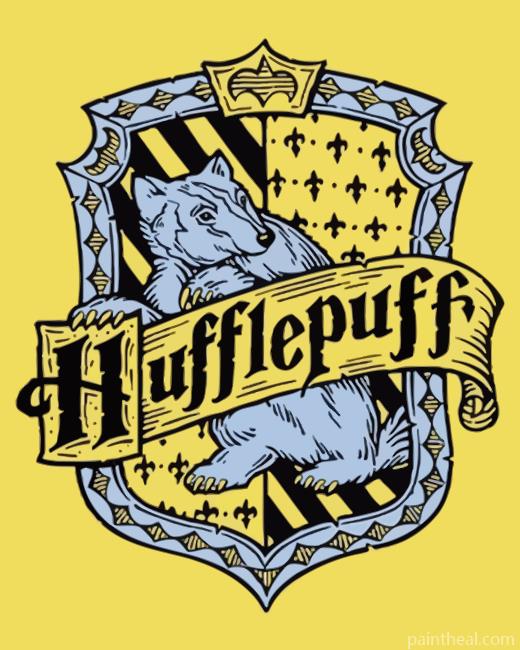 Aesthetic Hufflepuff Painting By Numbers Kits