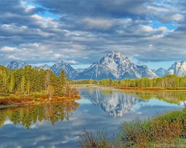 Jackson Lake Painting By Numbers Kits