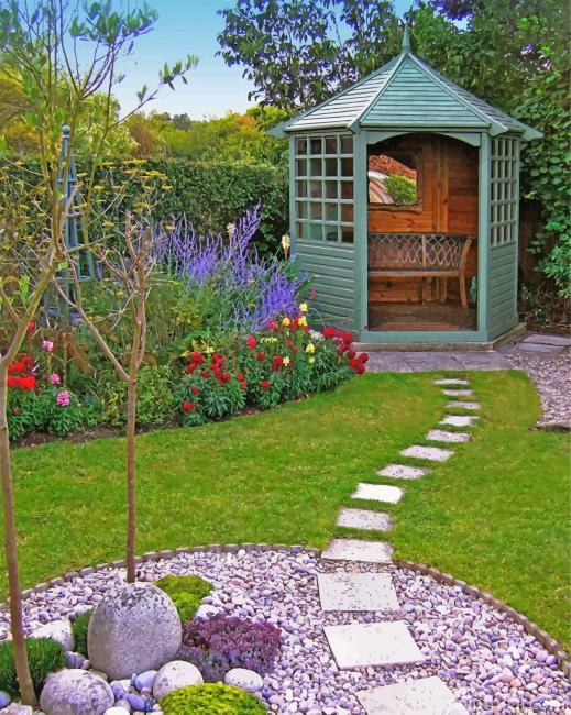 Aesthetic Gazebo Painting By Numbers Kits