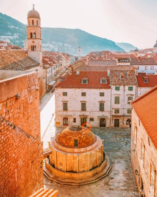 Walls of Dubrovnik Painting By Numbers Kits