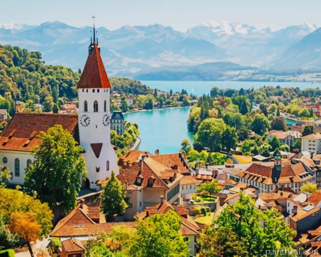 Thun Castle Painting By Numbers Kits