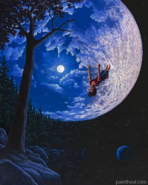 Enjoying The Night Painting By Numbers Kits