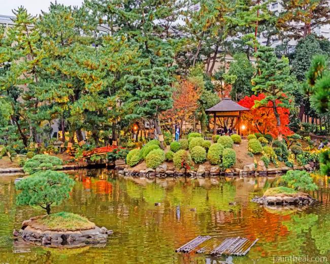 Shukkein Hiroshima Garden Painting By Numbers Kits