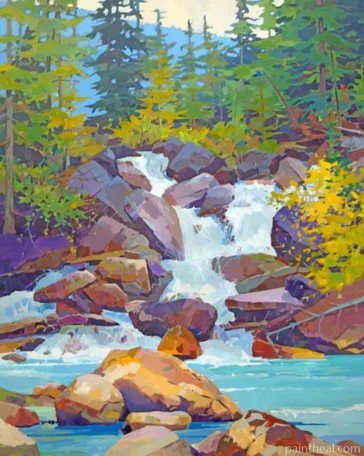 Rocks River Painting By Numbers Kits