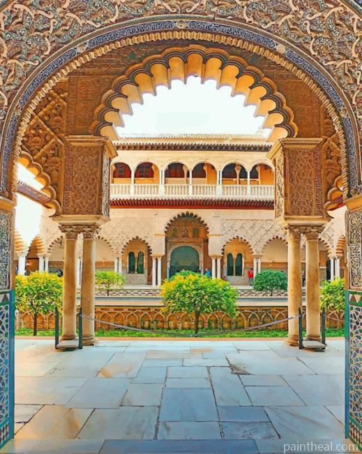 Alcazar Of Seville Painting By Numbers Kits
