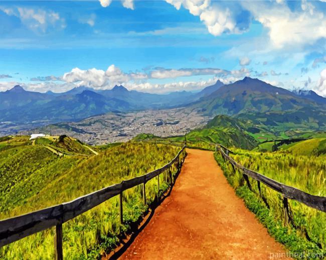 Ecuador Landscape Painting By Numbers Kits