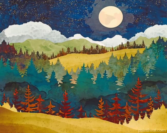 Autumn Forest Art Painting By Numbers Kits