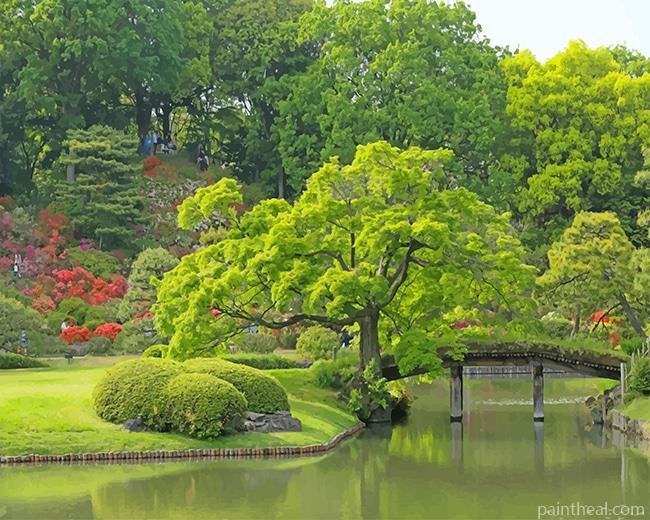 Rikugien Garden Tokyo Painting By Numbers Kits
