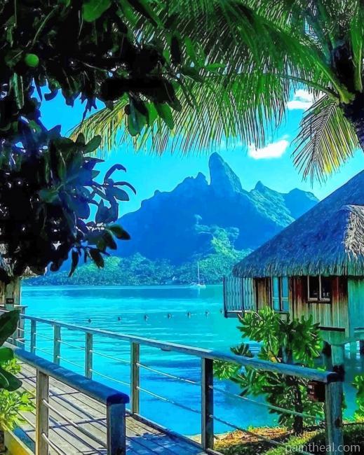Beautiful Island Painting By Numbers Kits