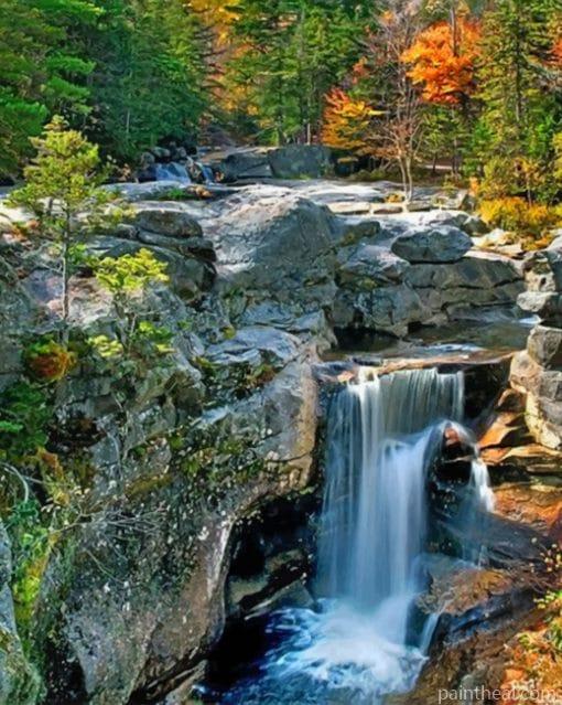 Screw Auger Falls Gorge Painting By Numbers Kits