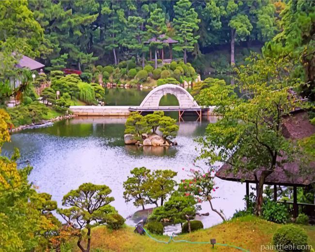 Shukkein Hiroshima Japan Painting By Numbers Kits