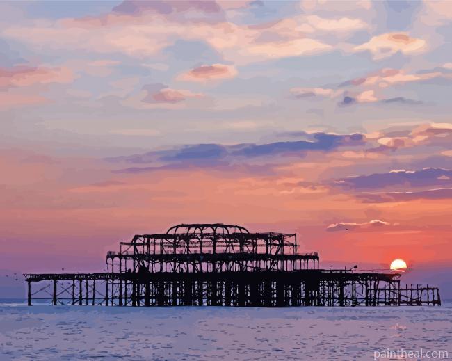 West Pier Brighton Painting By Numbers Kits