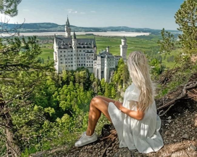Neuschwanstein View Painting By Numbers Kits