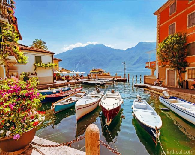 Lake Garda Italy Painting By Numbers Kits