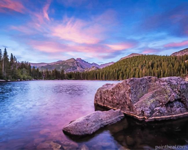 Rocky Mountains National Park Painting By Numbers Kits